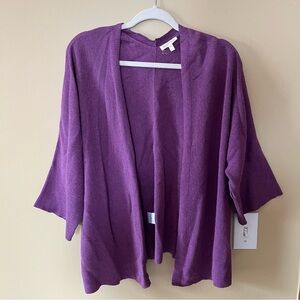 Eileen Fisher Deep Purple Women's Cardigan